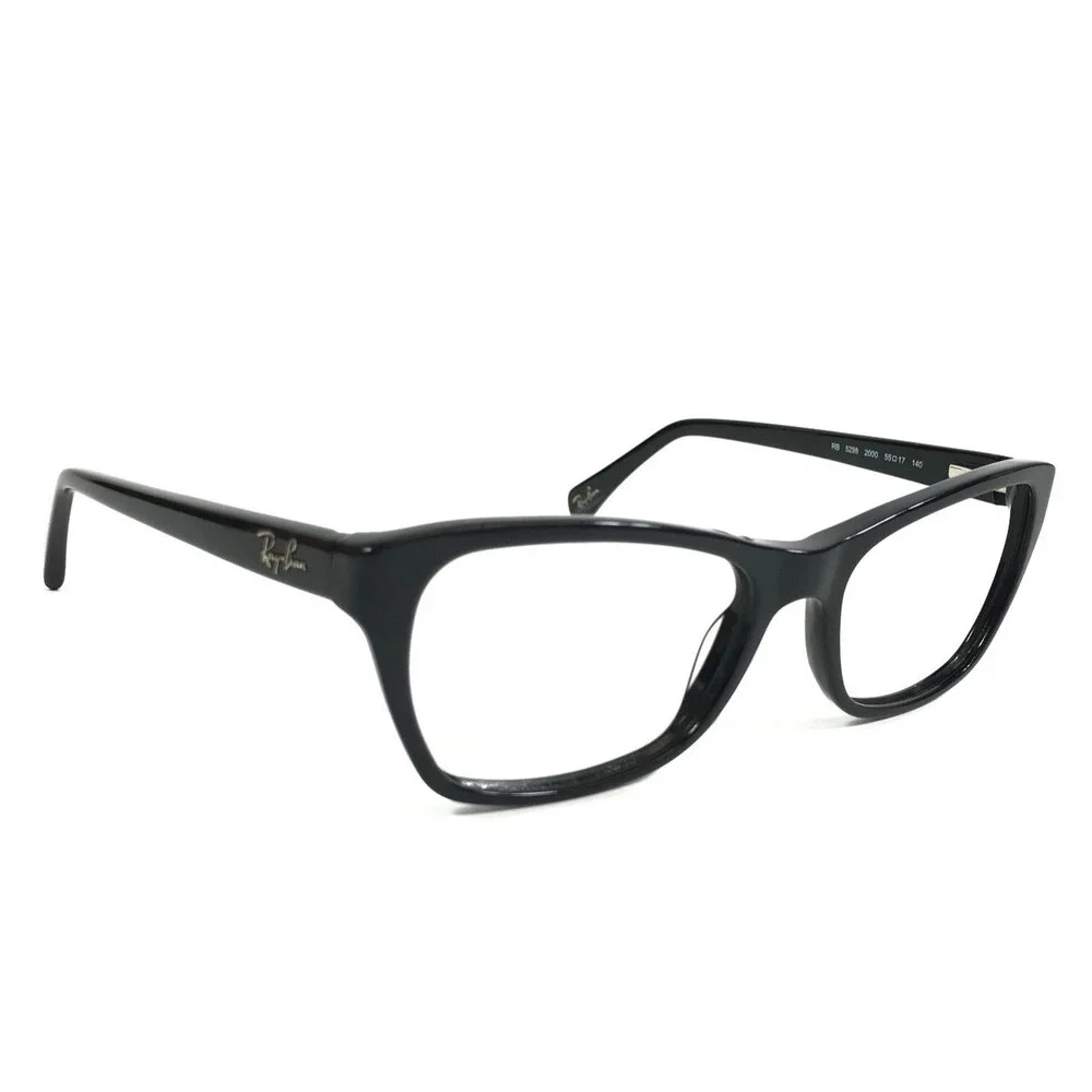 Ray-Ban Eyeglasses Frames RB5298 2000 Polished Black Cat Eye Full Rim 55-17-140